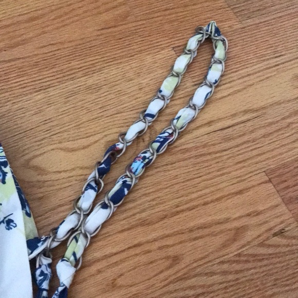NWOT! Darling Floral Painting Skirt w/Belt -London